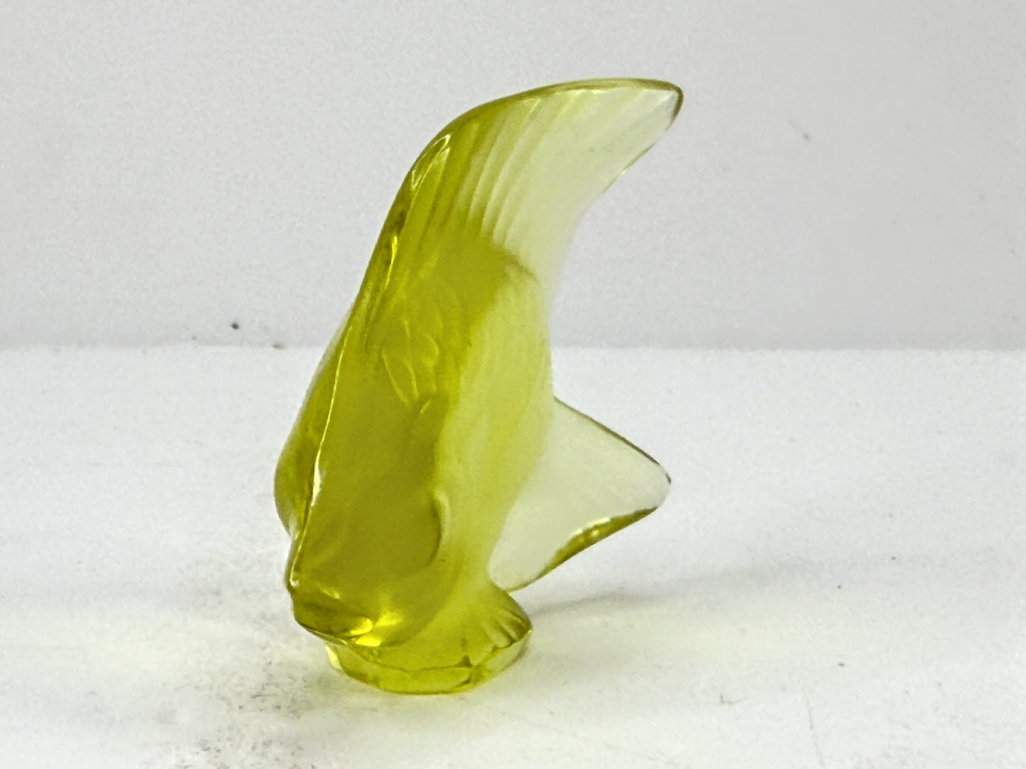 Lalique France Yellow Sun Coffret Cachet Poisson Fish A1123