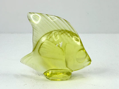 Lalique France Yellow Sun Coffret Cachet Poisson Fish A1123