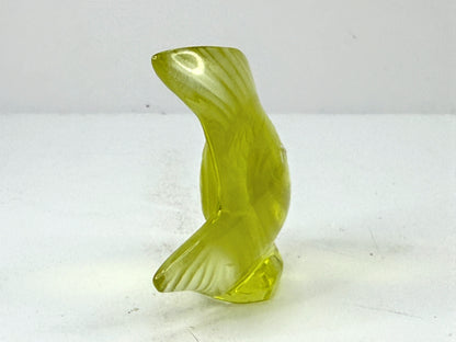 Lalique France Yellow Sun Coffret Cachet Poisson Fish A1123
