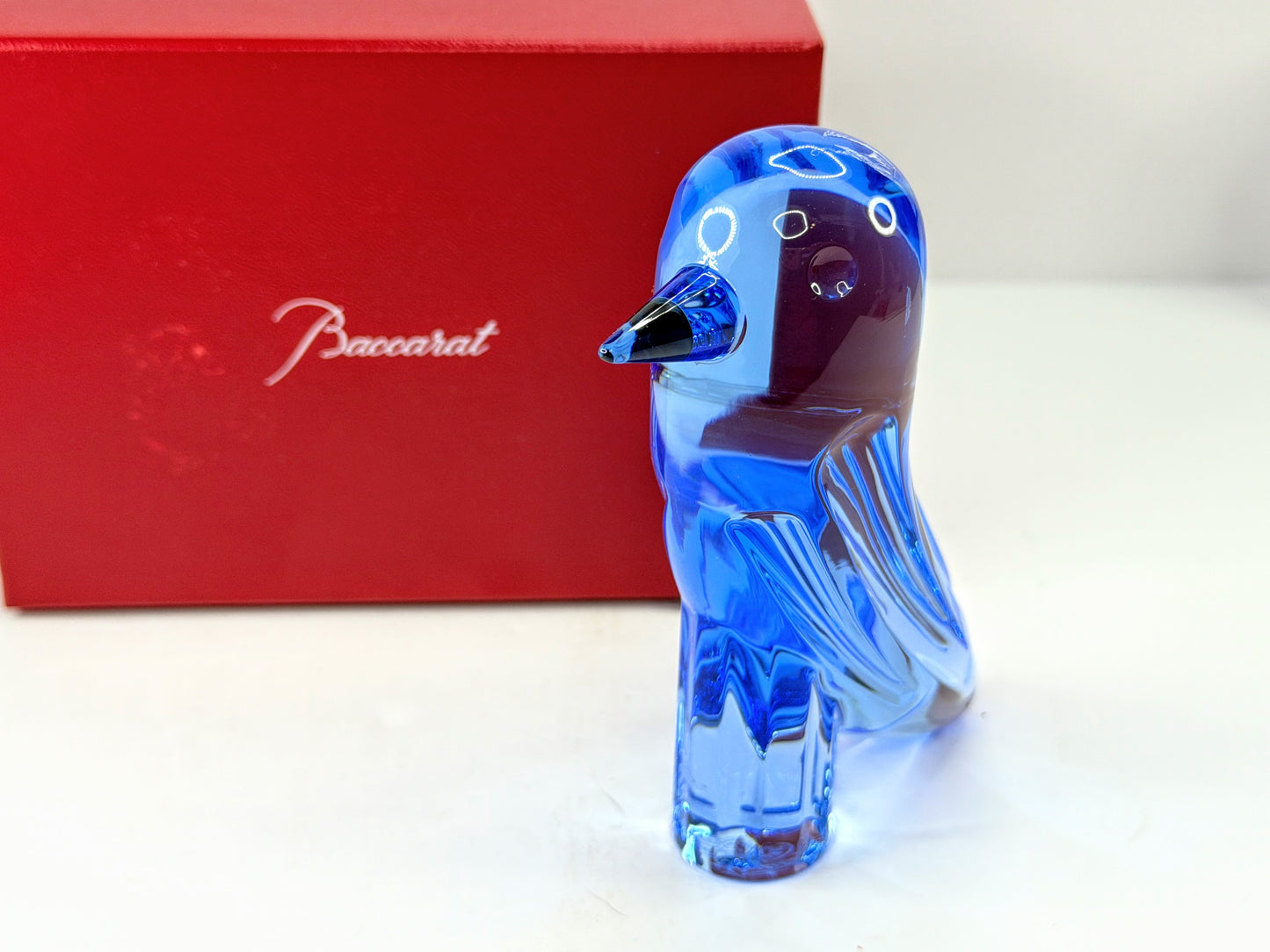 Jaime Hayon for Baccarat Faunacrystopolis Light Blue Crystal Bird in box A1124