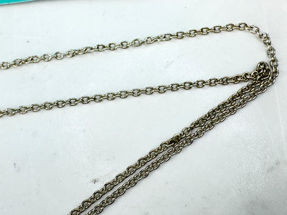 Vintage Tiffany & Co. sterling silver initial B disc pendant necklace JR1921