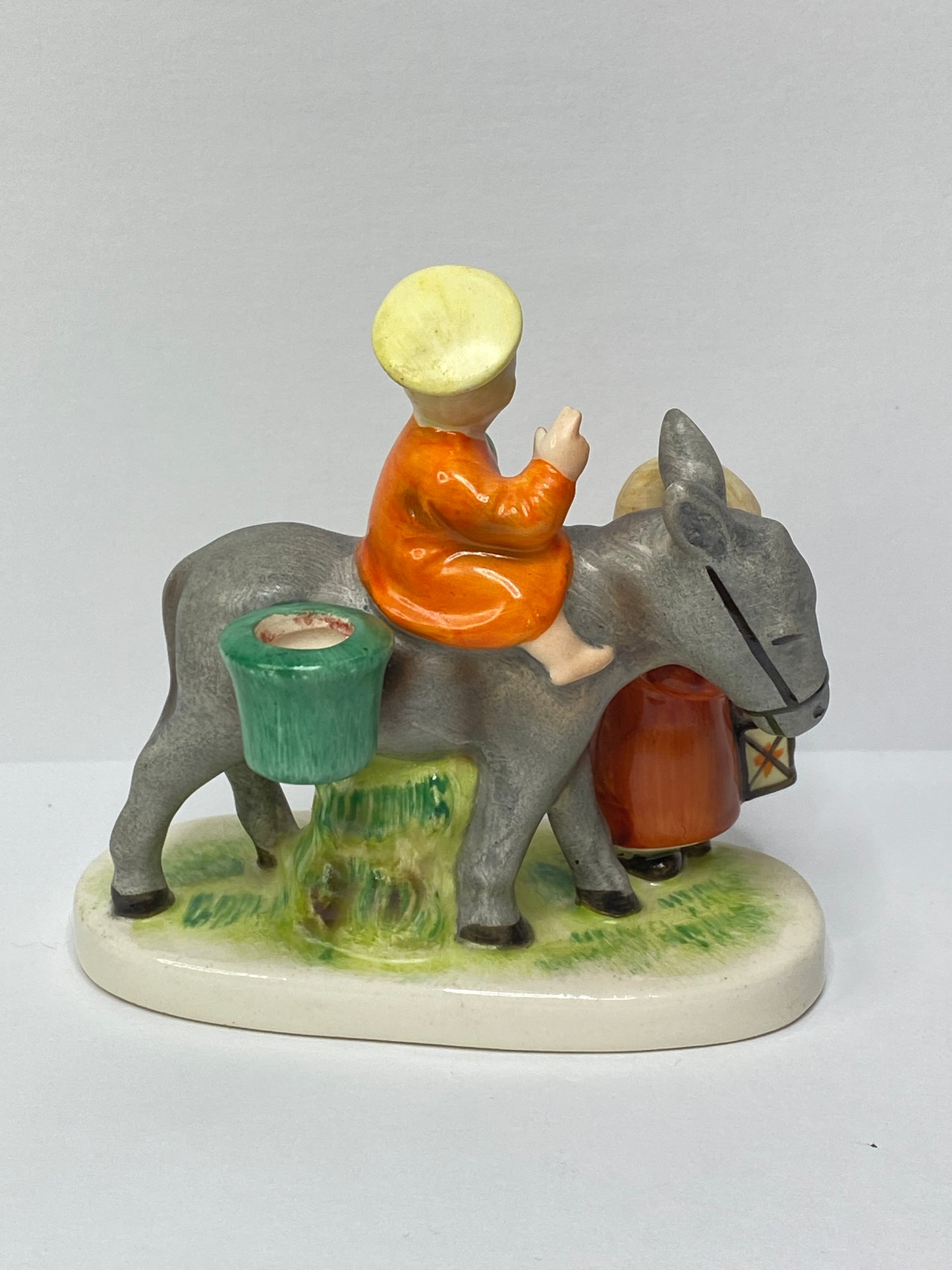 Rare Hummel Flight to Egypt Nativity Jesus on donkey Candle holder FULL BEE A683