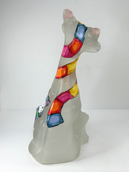 Fenton Super Exclusive Hand Painted Alley Cat by Sunday Dario Cox A1125