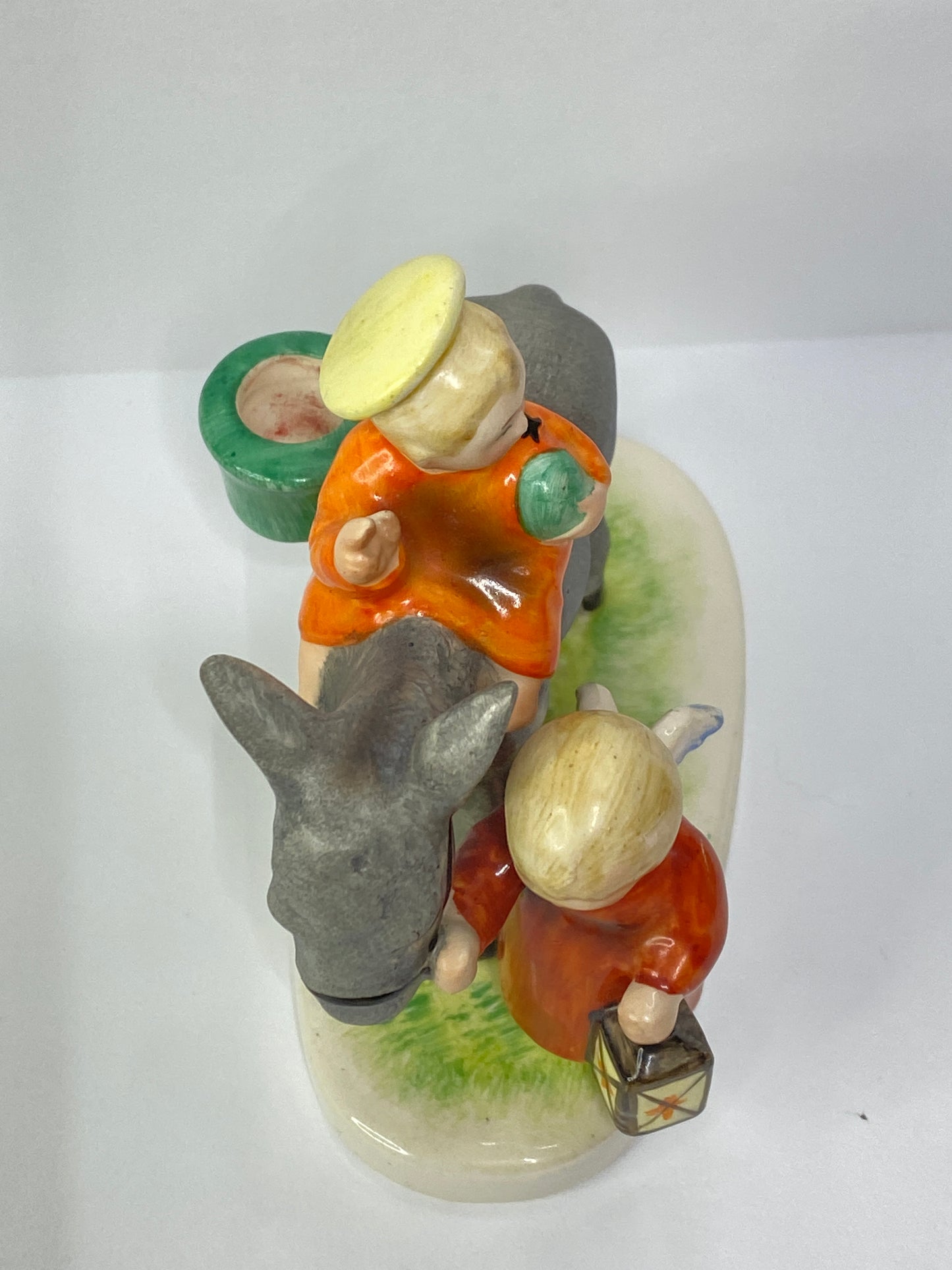 Rare Hummel Flight to Egypt Nativity Jesus on donkey Candle holder FULL BEE A683
