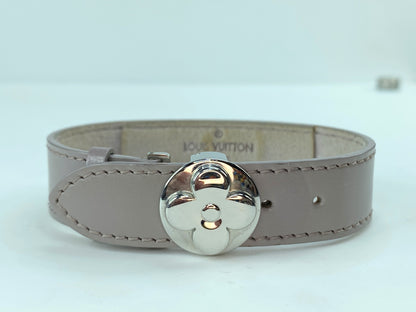 Louis Vuitton Leather Monogram Wish Bracelet 6.5mm 6 3/4" GS285