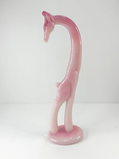 Vintage Heisey by Fenton Rosalene Giraffe Limited Edition #14 of 450 10.75 A1126