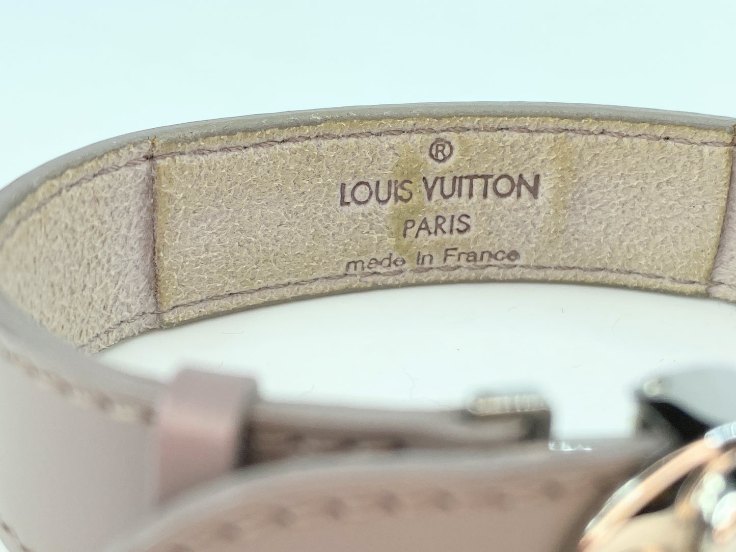 Louis Vuitton Leather Monogram Wish Bracelet 6.5mm 6 3/4" GS285