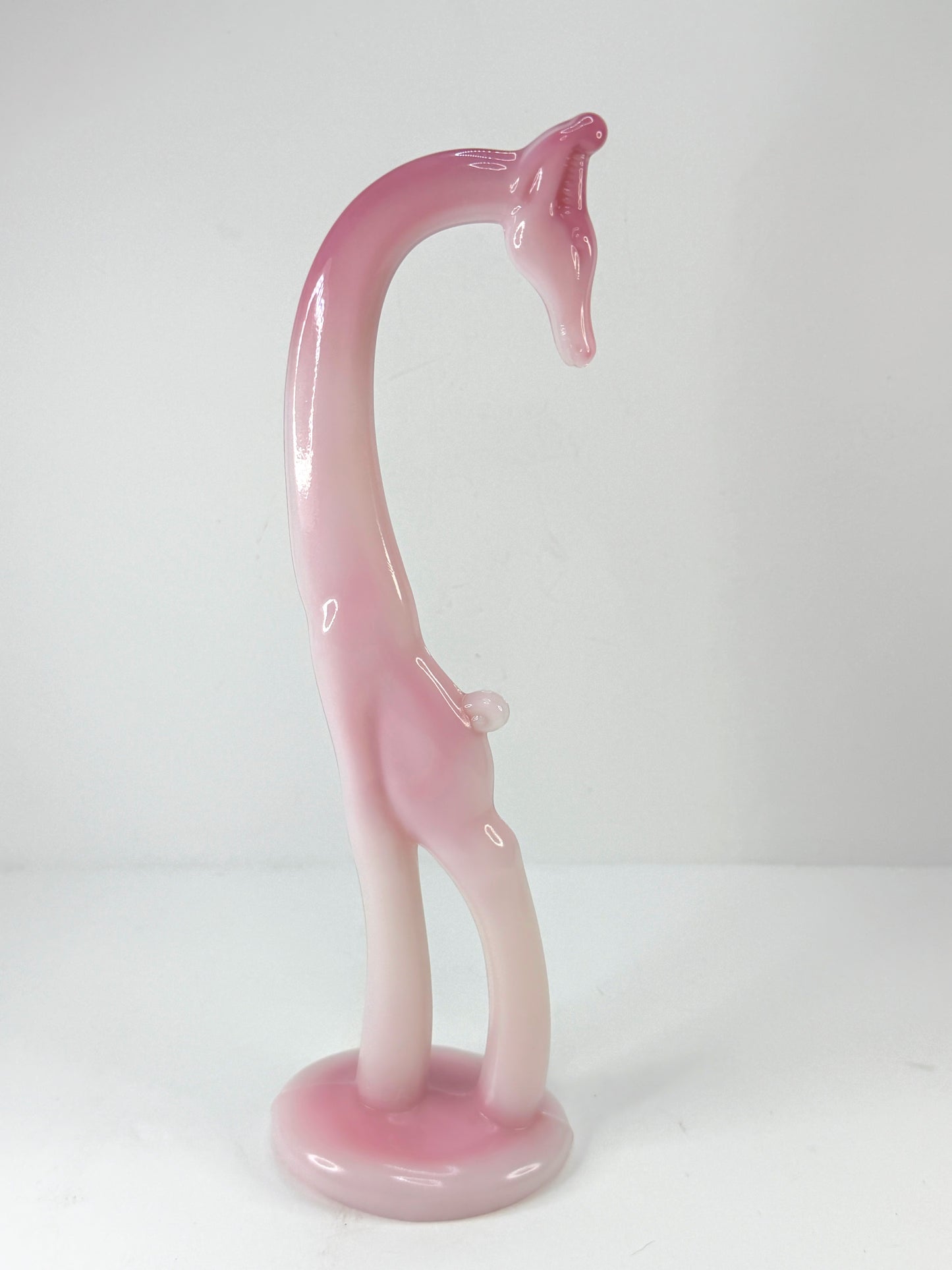 Vintage Heisey by Fenton Rosalene Giraffe Limited Edition #14 of 450 10.75 A1126