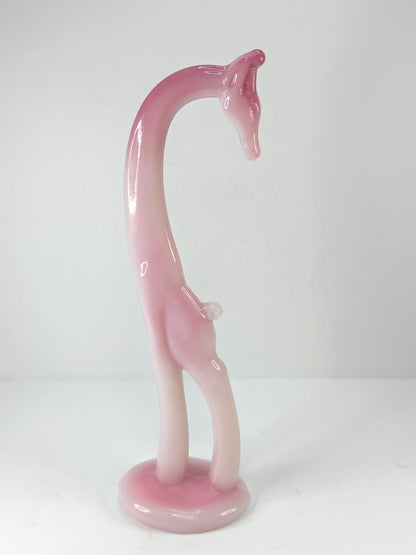 Vintage Heisey by Fenton Rosalene Giraffe Limited Edition #14 of 450 10.75 A1126
