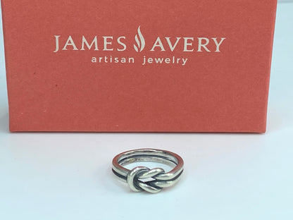 Original James Avery Sterling Silver Knot Ring s6.75 JR610