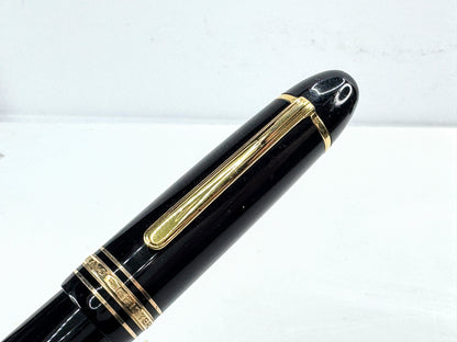 Vintage Montblanc Meisterstück 149 black resin 14K gold nib fountain pen SS476
