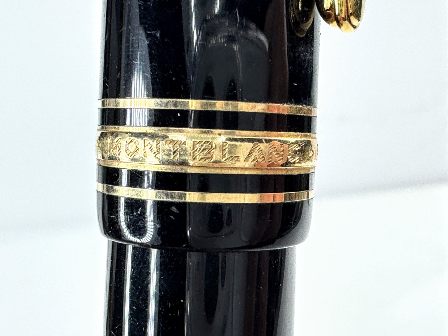 Vintage Montblanc Meisterstück 149 black resin 14K gold nib fountain pen SS476