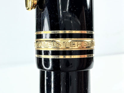 Vintage Montblanc Meisterstück 149 black resin 14K gold nib fountain pen SS476
