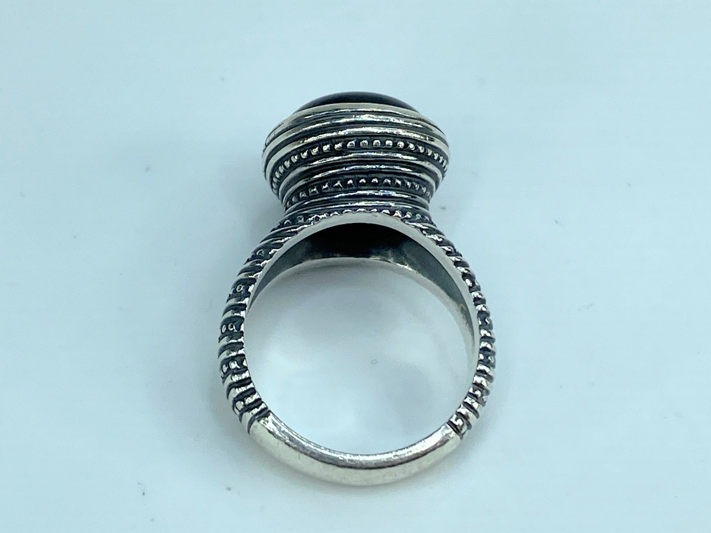 James Avery 925 Sterling Silver Retired Black Onyx African Beaded Ring JR612