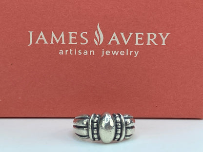 James Avery Thatch Sterling Silver Ring, Retired, with box size 7 JR613