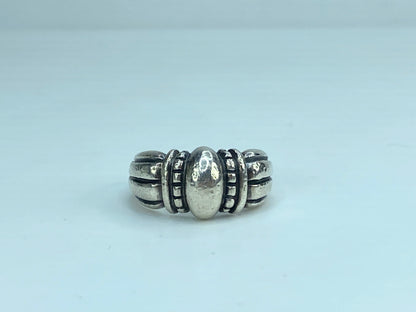 James Avery Thatch Sterling Silver Ring, Retired, with box size 7 JR613