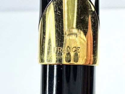 Vintage Parker Sonnet fountain pen 18K gold nib black lacquer France SS487