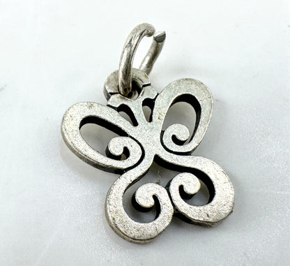 Vintage James Avery sterling silver open butterfly charm pendant JR1925