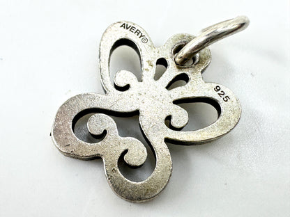 Vintage James Avery sterling silver open butterfly charm pendant JR1925