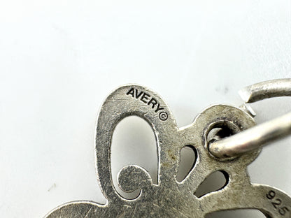 Vintage James Avery sterling silver open butterfly charm pendant JR1925