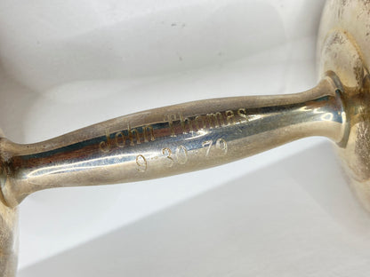 Vintage Lunt Sterling Silver Baby Rattle 1979 Teddy Bear Design SS126