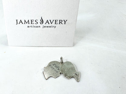 Vintage James Avery Sterling Silver Boy & Girl Couple Charm Pendant JR1928