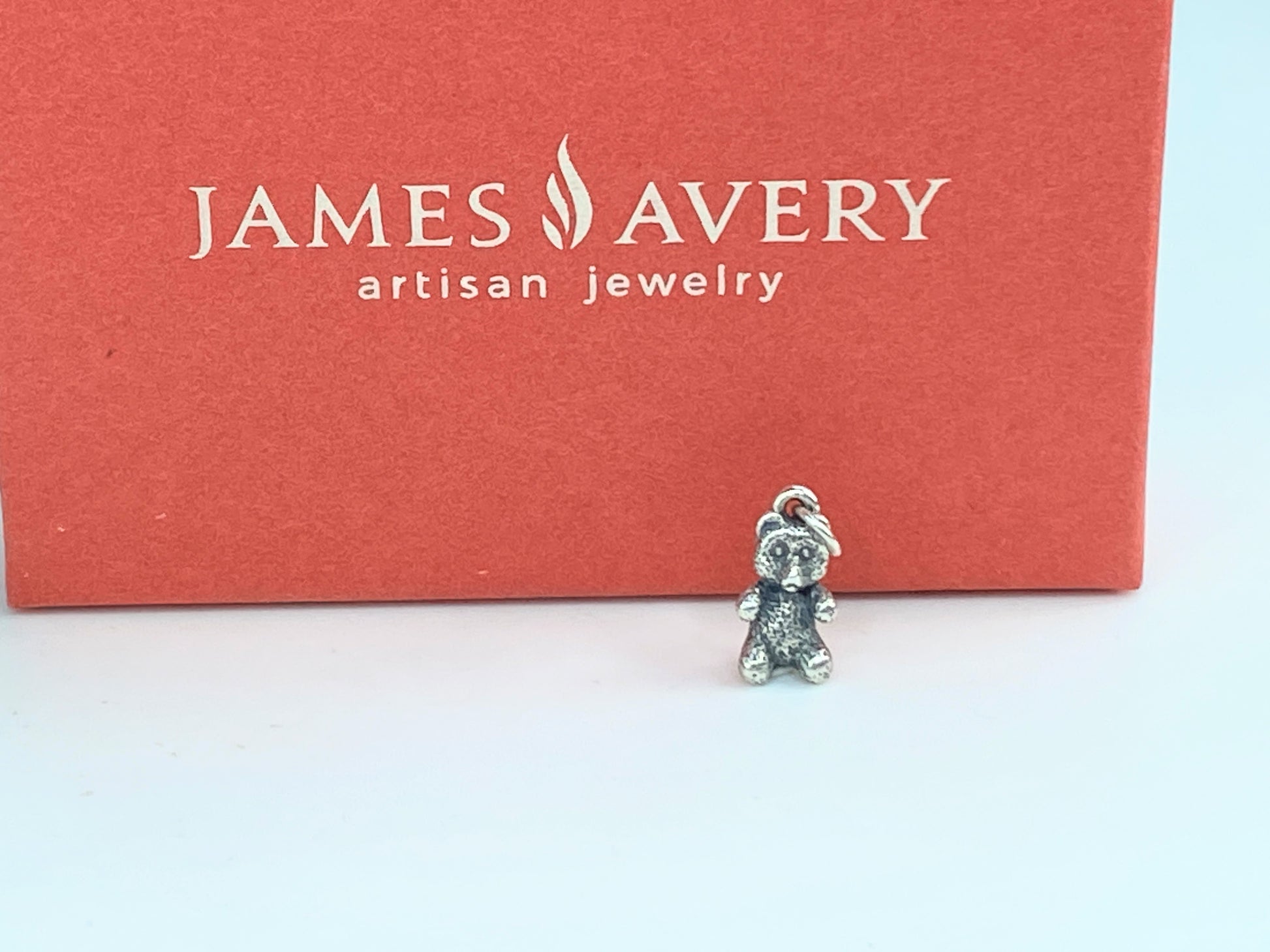 James Avery Sterling Silver Teddy Bear Charm with box JR617