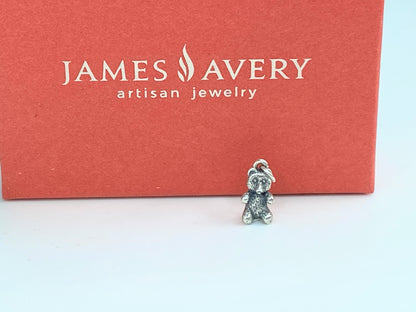 James Avery Sterling Silver Teddy Bear Charm with box JR617