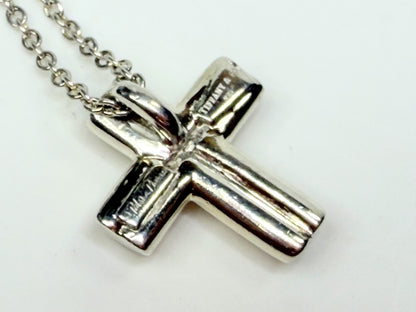 Tiffany & Co. Paloma Picasso Silver Tenderness Heart Cross Necklace JR1163
