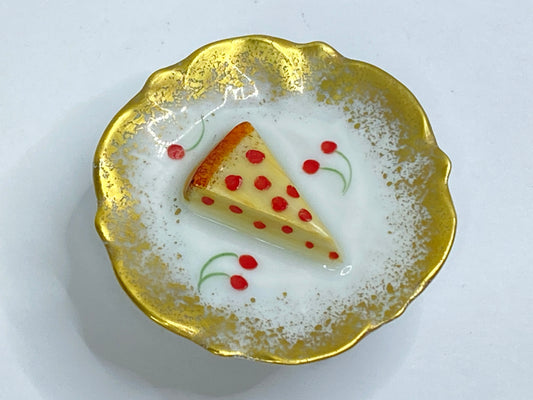 Vintage Limoges CP Cheese Trinket Box Hand-Painted Gold Trim A695