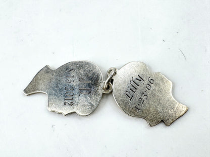 Vintage James Avery Sterling Silver Boy & Girl Couple Charm Pendant JR1928