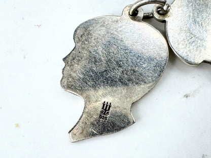 Vintage James Avery Sterling Silver Boy & Girl Couple Charm Pendant JR1928