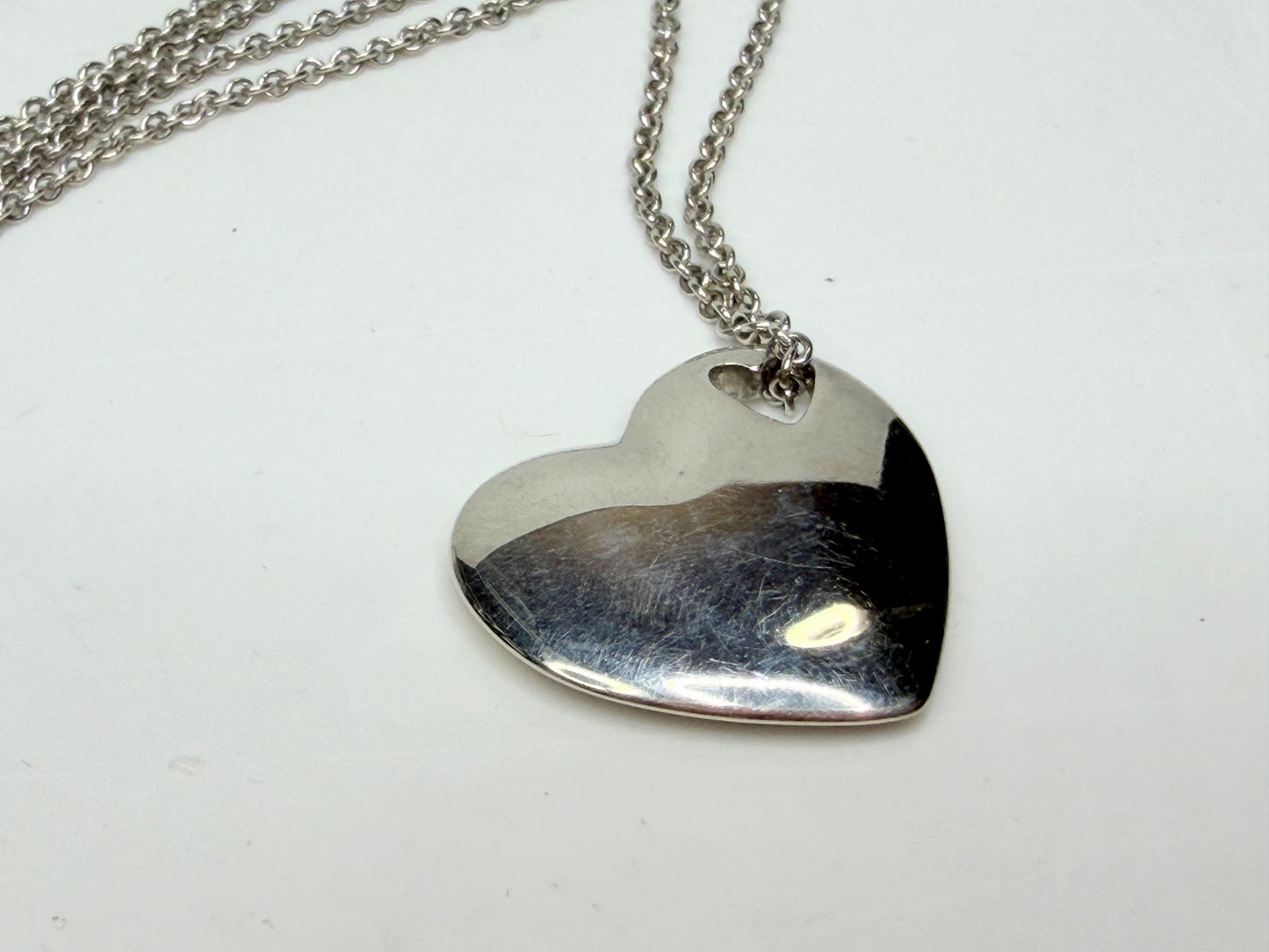 Tiffany and Co Necklace Pierced Double Heart Pendant Tiffany & Co. JR1164