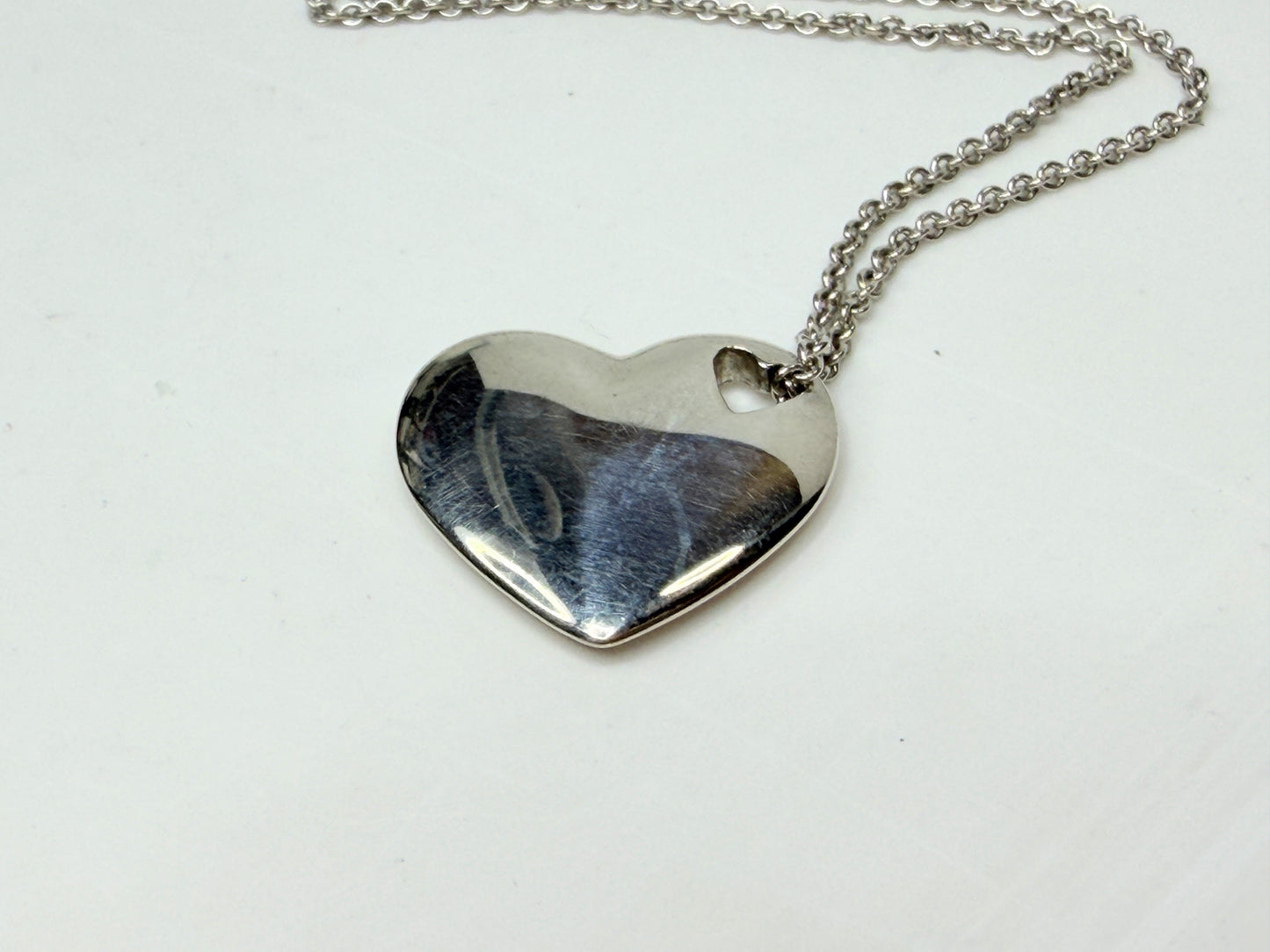 Tiffany and Co Necklace Pierced Double Heart Pendant Tiffany & Co. JR1164