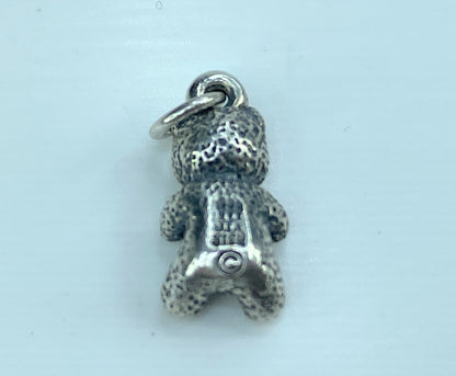 James Avery Sterling Silver Teddy Bear Charm with box JR617