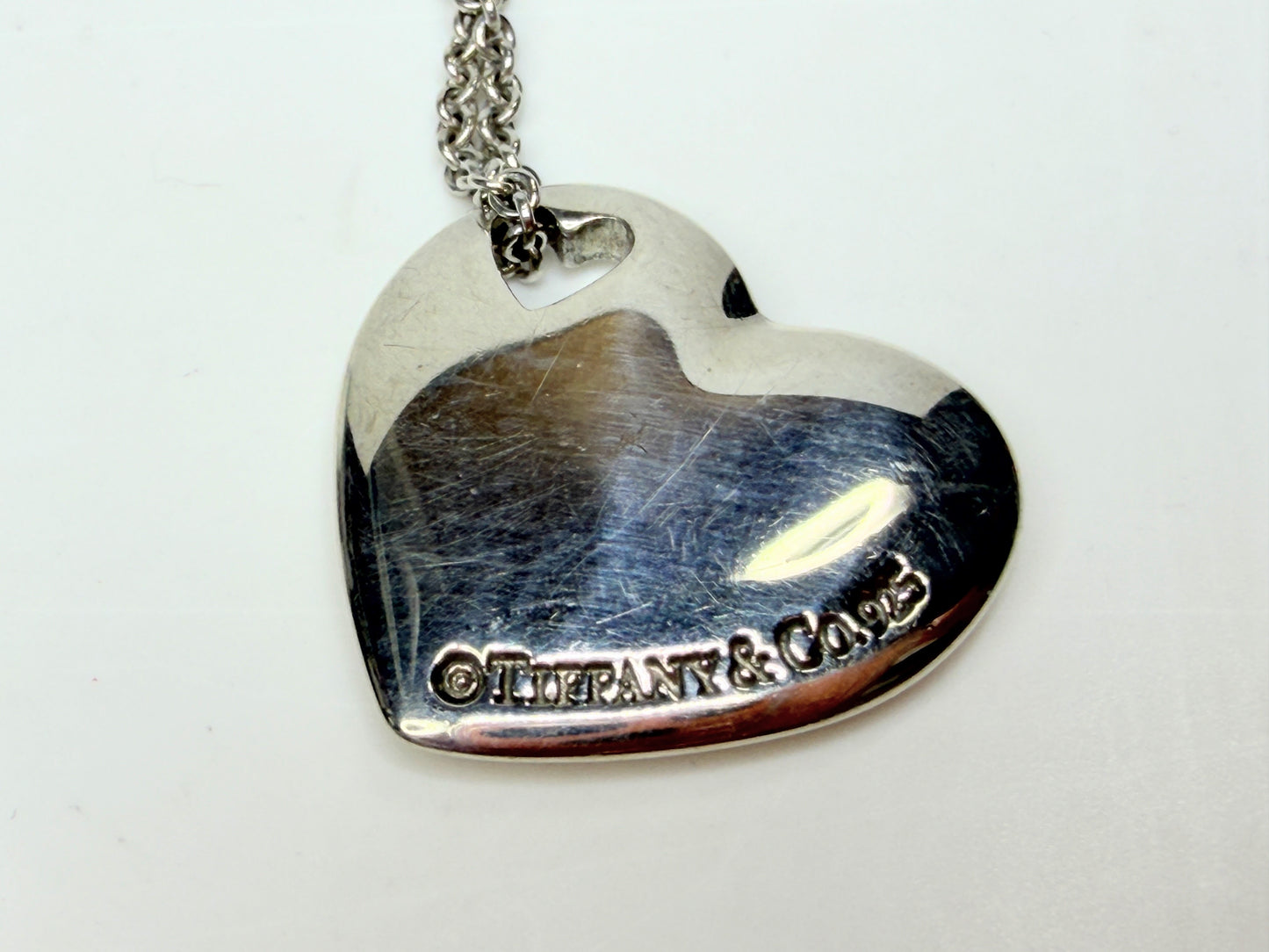 Tiffany and Co Necklace Pierced Double Heart Pendant Tiffany & Co. JR1164