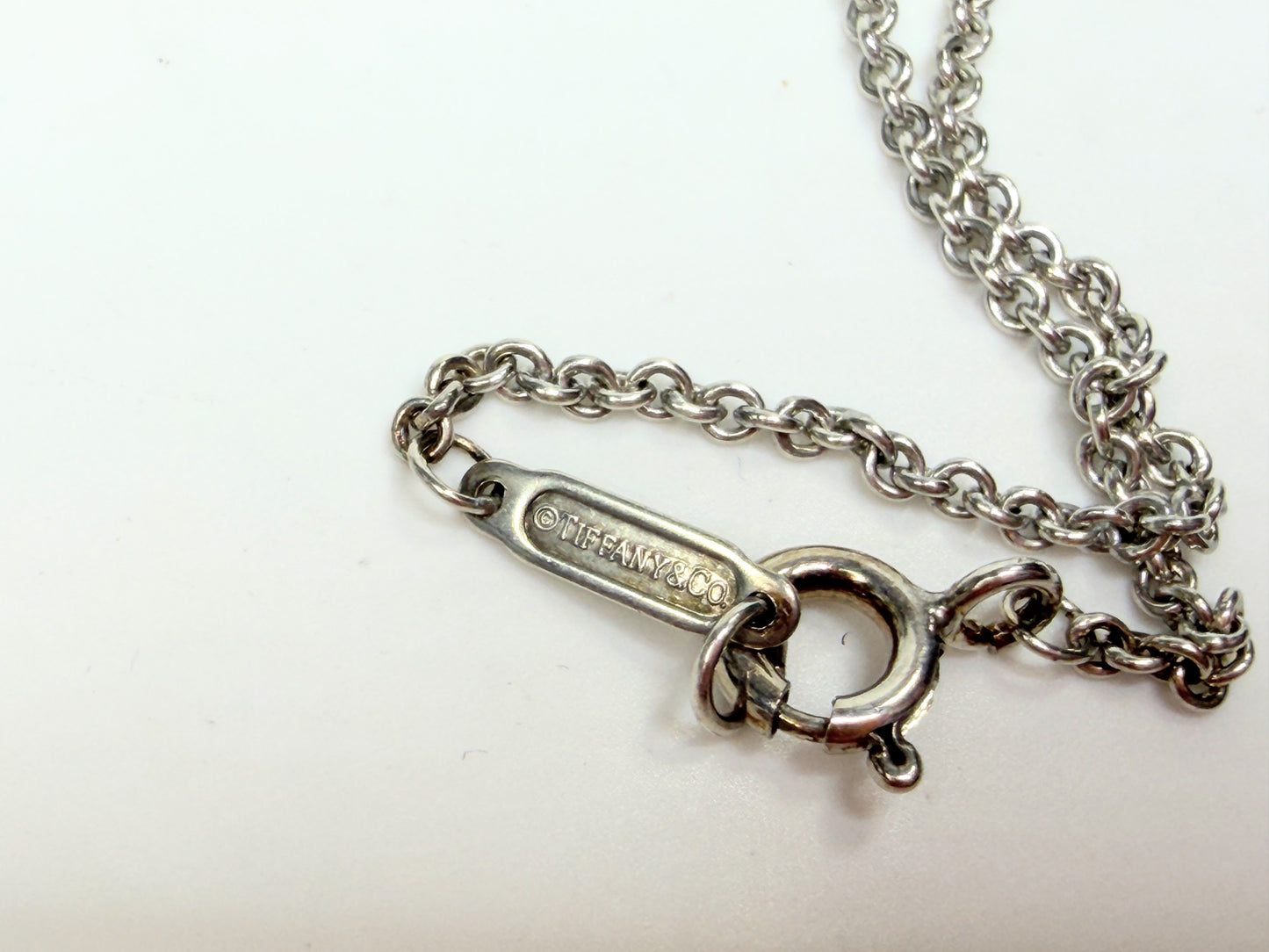 Tiffany and Co Necklace Pierced Double Heart Pendant Tiffany & Co. JR1164