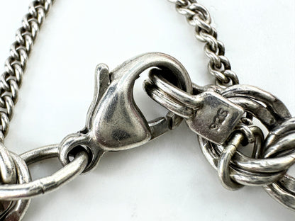 Vintage James Avery double link sterling silver charm bracelet JR1930