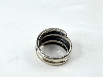 Vintage James Avery Sterling Silver Wide Wrap Band Ring Size 6.5 10.5g  JR1931