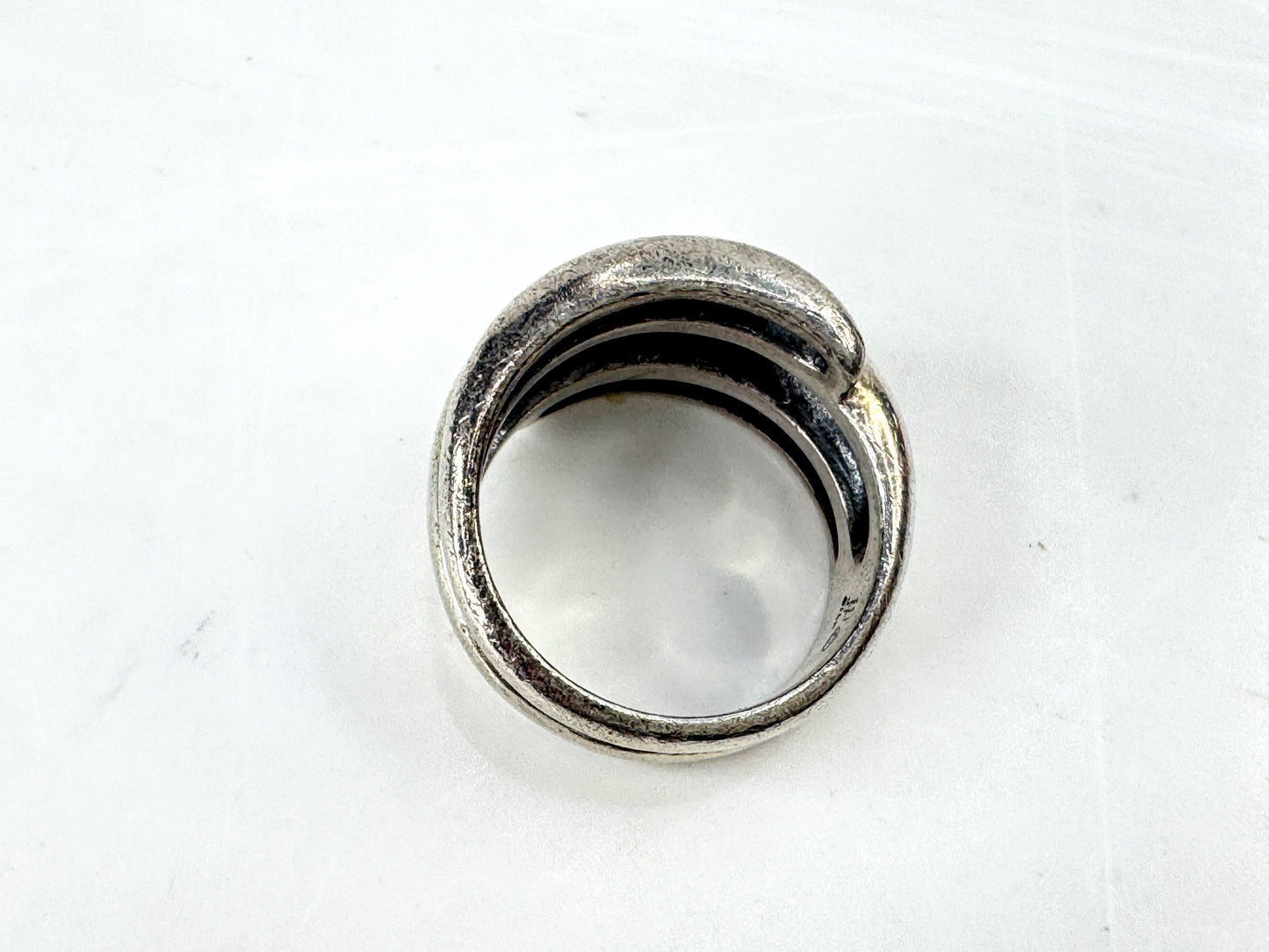 Vintage James Avery Sterling Silver Wide Wrap Band Ring Size 6.5 10.5g  JR1931