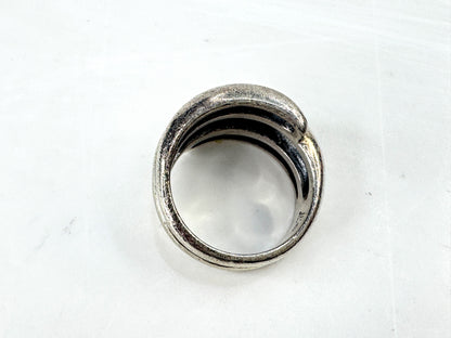Vintage James Avery Sterling Silver Wide Wrap Band Ring Size 6.5 10.5g  JR1931