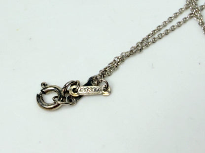Tiffany & Co. Sterling Silver Letter C Pendant Necklace 15.5 Inch JR1166