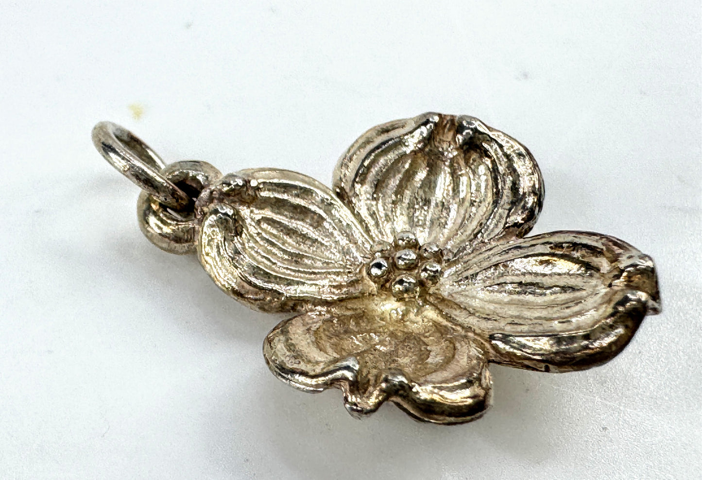 Vintage James Avery rare retired 925 sterling silver dogwood flower charm JR1932