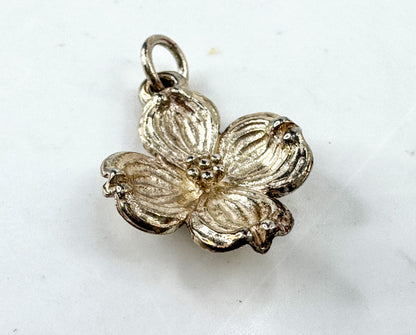 Vintage James Avery rare retired 925 sterling silver dogwood flower charm JR1932