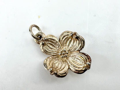 Vintage James Avery rare retired 925 sterling silver dogwood flower charm JR1932