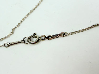 Tiffany & Co Elsa Peretti Sterling Silver Abstract Pendant 18" w/pouch JR1170