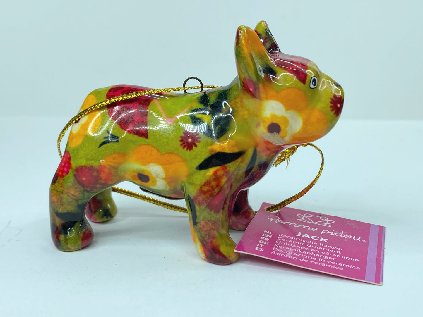 Pomme Pidou Ceramic colorful French Bulldog ornament A299