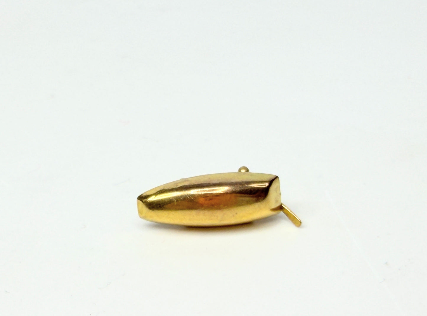 Vintage 1950s 14K Yellow Gold Sampan Boat Charm Pendant JR1144