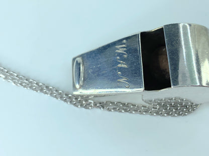 Tiffany & Co. sterling silver Whistle in cable sterling chain 19.1g JR9509