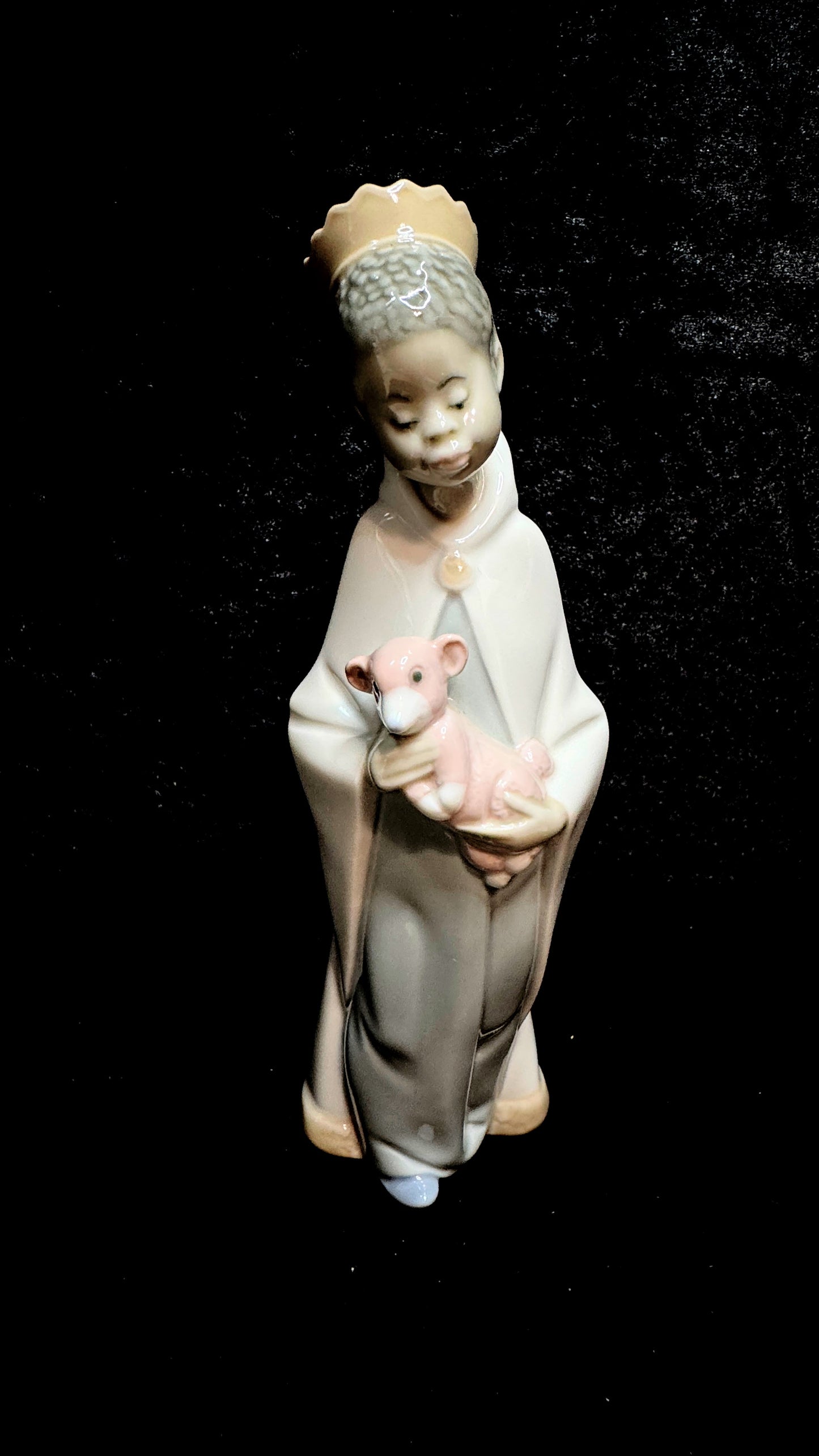 Vintage Lladró Black Legacy King Balthasar Nativity Gloss Figurine Spain A1163